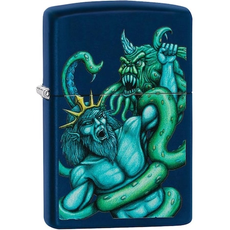 Zippo 2024 Zippo Custom Neptune Kracken Navy Matt ZIP-239CI410591
